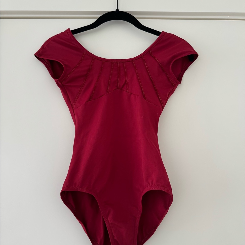 Bloch Women's Red Capped Sleeve Leotard